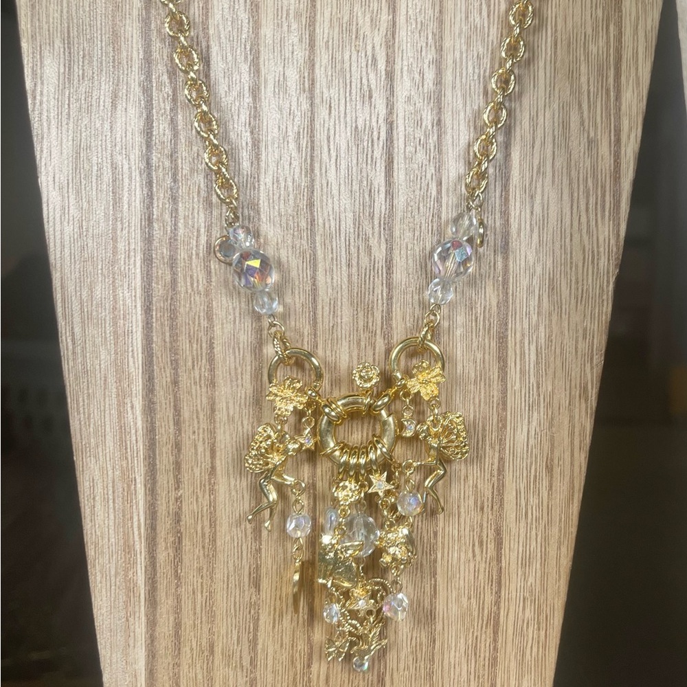 Retired Kirks Folly Fairy Charm Necklace